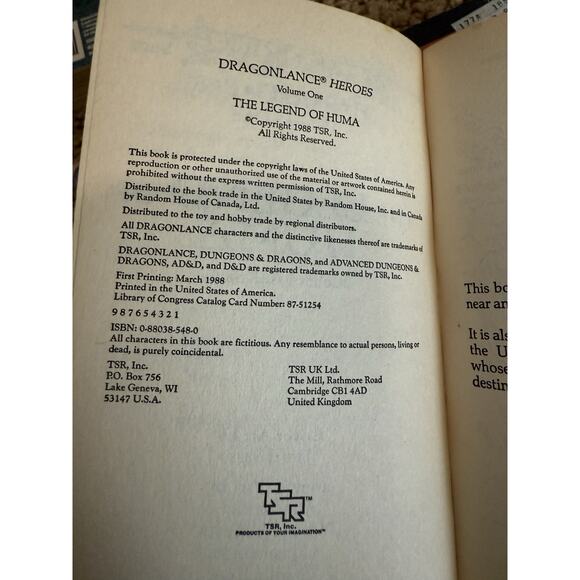 Vtg DRAGONLANCE Lot of 6 All First Editions Paperback 80's & 90"s Fantasy TSR - Picture 3 of 7